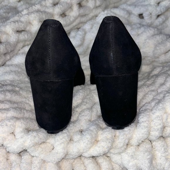 Marc Jacobs Zala Block Heel Pointed Toe Velvet Pumps - Picture 5 of 8